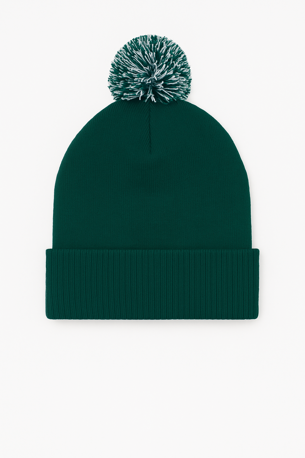 Uneek UC413 Pom Pom Beanie Bottle Green/Off White ONE